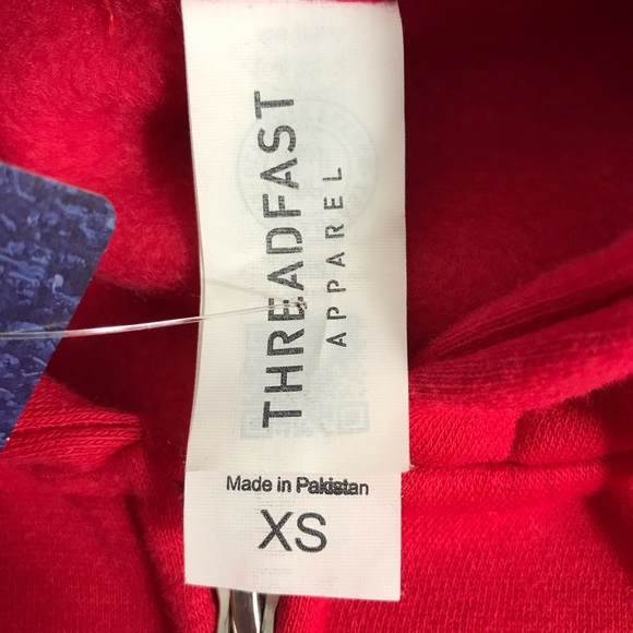 NWT Wisconsin Badgers Red 2020 Rose Bowl Full Zip Hooded Sweatshirt - Picture 9 of 9